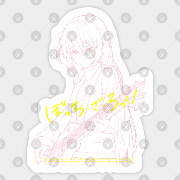 Bocchi the Rock Gotou Hitori Sticker by Waifuku Merch